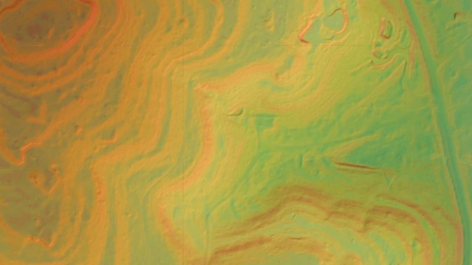 Elevation map of a mapped property near Dripping Springs, TX